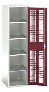 16926723.** verso ventilated door cupboard with 4 shelves. WxDxH: 525x550x2000mm. RAL 7035/5010 or selected